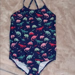 Girls Dinosaur one piece swimsuit